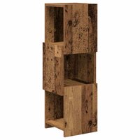 Hoekkast Wit 25,5x25x80cm Bewerkt hout 2