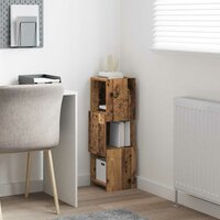 Hoekkast Wit 25,5x25x80cm Bewerkt hout 4