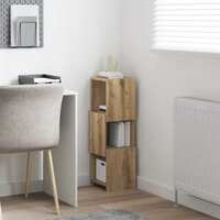 Hoekkast Wit 25,5x25x80cm Bewerkt hout 4