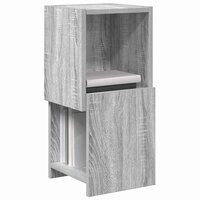 Hoekkast Wit 25,5x25x55cm Bewerkt hout 3