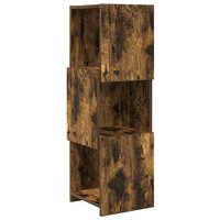 Hoekkast Wit 30,5x30x95cm Bewerkt hout 2