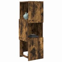 Hoekkast Wit 30,5x30x95cm Bewerkt hout 3