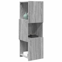 Hoekkast Wit 30,5x30x95cm Bewerkt hout 3