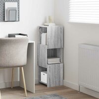 Hoekkast Wit 30,5x30x95cm Bewerkt hout 4