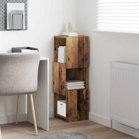 Hoekkast Wit 30,5x30x95cm Bewerkt hout 4