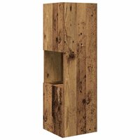 Hoekkast Wit 30,5x30x95cm Bewerkt hout 7