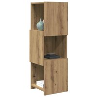 Hoekkast Wit 30,5x30x95cm Bewerkt hout 3