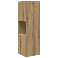Hoekkast Wit 30,5x30x95cm Bewerkt hout 7