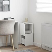 Hoekkast Wit 30,5x30x65cm Bewerkt hout 4