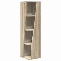 Hoekkast Wit 27,5x27x102cm Bewerkt hout 2