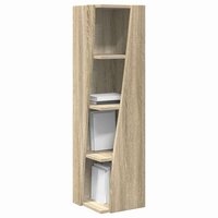 Hoekkast Wit 27,5x27x102cm Bewerkt hout 3