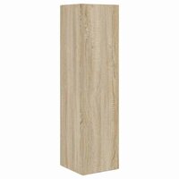 Hoekkast Wit 27,5x27x102cm Bewerkt hout 7