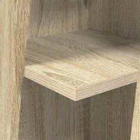 Hoekkast Wit 27,5x27x102cm Bewerkt hout 8
