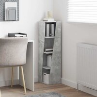 Hoekkast Wit 27,5x27x102cm Bewerkt hout 4