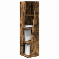 Hoekkast Wit 27,5x27x102cm Bewerkt hout 3