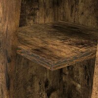 Hoekkast Wit 27,5x27x102cm Bewerkt hout 8