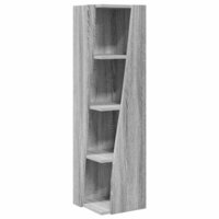 Hoekkast Wit 27,5x27x102cm Bewerkt hout 2