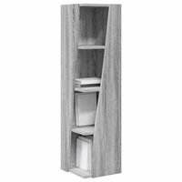 Hoekkast Wit 27,5x27x102cm Bewerkt hout 3