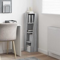 Hoekkast Wit 27,5x27x102cm Bewerkt hout 4