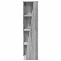 Hoekkast Wit 27,5x27x102cm Bewerkt hout 5