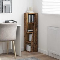 Hoekkast Wit 27,5x27x102cm Bewerkt hout 4