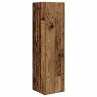 Hoekkast Wit 27,5x27x102cm Bewerkt hout 7