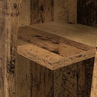 Hoekkast Wit 27,5x27x102cm Bewerkt hout 8