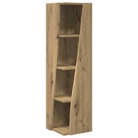 Hoekkast Wit 27,5x27x102cm Bewerkt hout 2