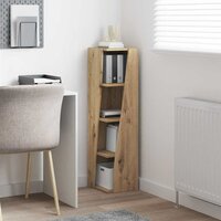 Hoekkast Wit 27,5x27x102cm Bewerkt hout 4