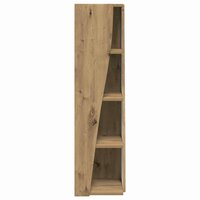 Hoekkast Wit 27,5x27x102cm Bewerkt hout 6