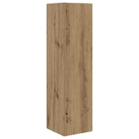 Hoekkast Wit 27,5x27x102cm Bewerkt hout 7