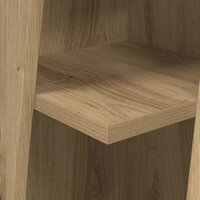 Hoekkast Wit 27,5x27x102cm Bewerkt hout 8