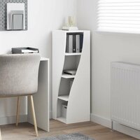 Hoekkast Wit 32x32x102cm Bewerkt hout 4