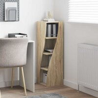 Hoekkast Wit 32x32x102cm Bewerkt hout 4