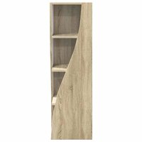 Hoekkast Wit 32x32x102cm Bewerkt hout 6
