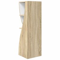 Hoekkast Wit 32x32x102cm Bewerkt hout 7