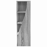 Hoekkast Wit 32x32x102cm Bewerkt hout 6