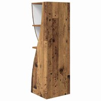 Hoekkast Wit 32x32x102cm Bewerkt hout 7