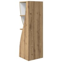 Hoekkast Wit 32x32x102cm Bewerkt hout 7