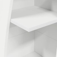 Hoekkast Wit 27,5x27x140cm Bewerkt hout 8