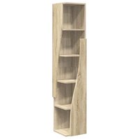 Hoekkast Wit 27,5x27x140cm Bewerkt hout 2
