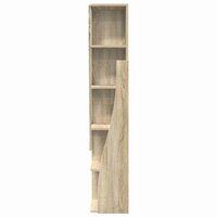 Hoekkast Wit 27,5x27x140cm Bewerkt hout 6