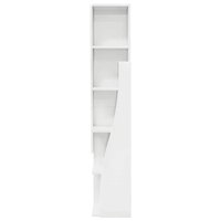 Hoekkast Wit 27,5x27x140cm Bewerkt hout 6