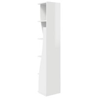 Hoekkast Wit 27,5x27x140cm Bewerkt hout 7