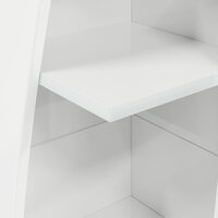 Hoekkast Wit 27,5x27x140cm Bewerkt hout 8