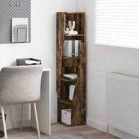 Hoekkast Wit 27,5x27x140cm Bewerkt hout 4