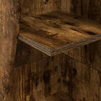 Hoekkast Wit 27,5x27x140cm Bewerkt hout 8