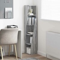 Hoekkast Wit 27,5x27x140cm Bewerkt hout 4