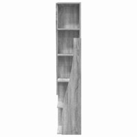 Hoekkast Wit 27,5x27x140cm Bewerkt hout 6