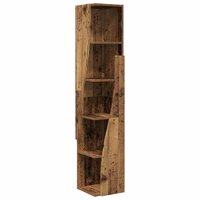 Hoekkast Wit 27,5x27x140cm Bewerkt hout 2